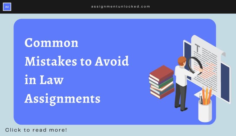 Mistakes to avoid in law assignment help