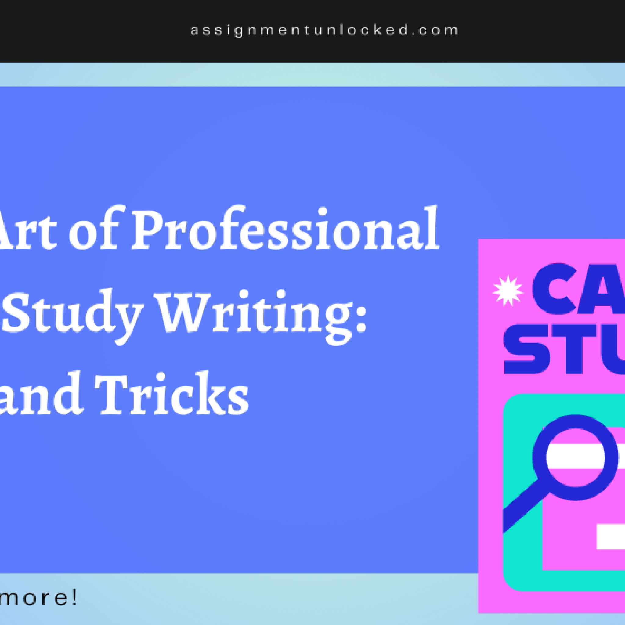 art of case study writing