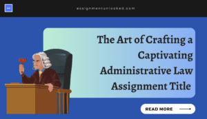 administrative law assignment title