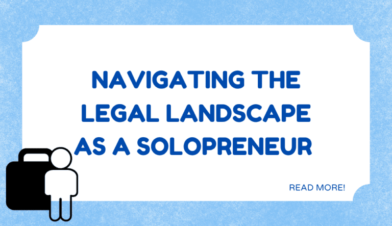 Solopreneur's legal structure of business insights